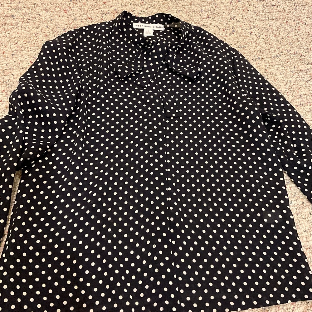 Josephine Chaus Polka Dot Blouse